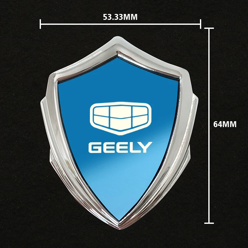 auto accessory 3D metal accsesories car stickers for geely atlas coolray BO RUI YUE CK Saloon EMGRAND ec7 GS GC2 GC5 GC6 GC7 GX2 view 3