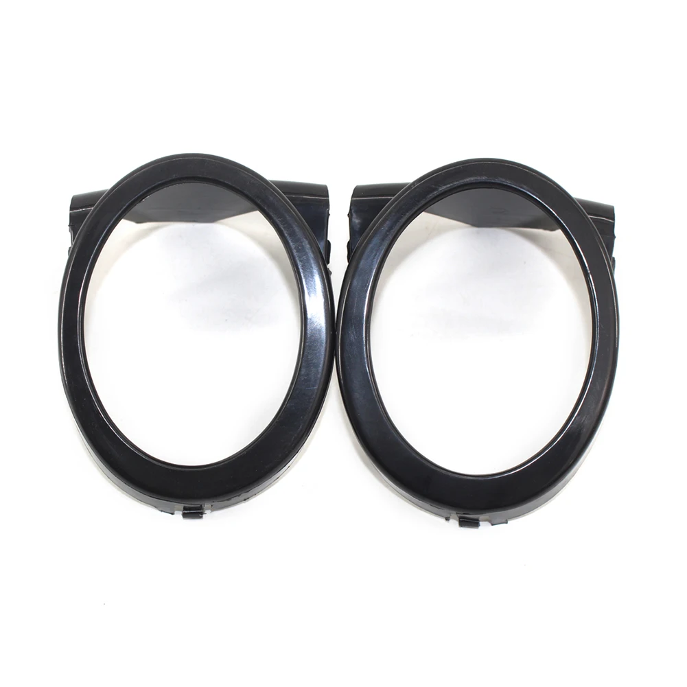 1Pair Front Bumper Fog Light Round Trim Cover For BMW 3-Series E46 2001-2006