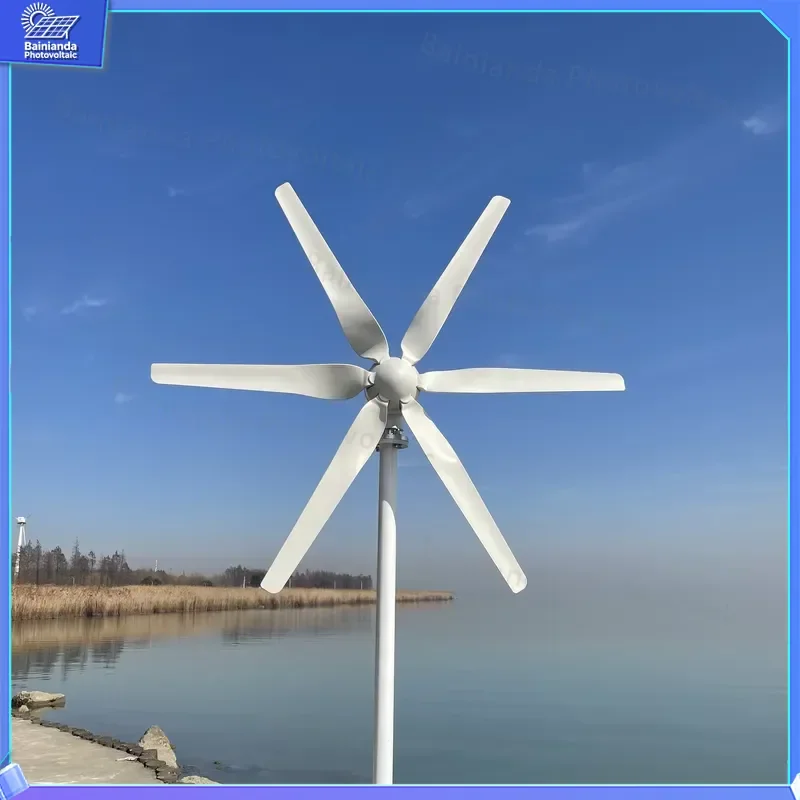 800W 1KW 2KW 3KW 5KW Wind Turbine Generator 48V Hybrid Solar Wind Power System with Controller Off Grid Home Energy Kit Small