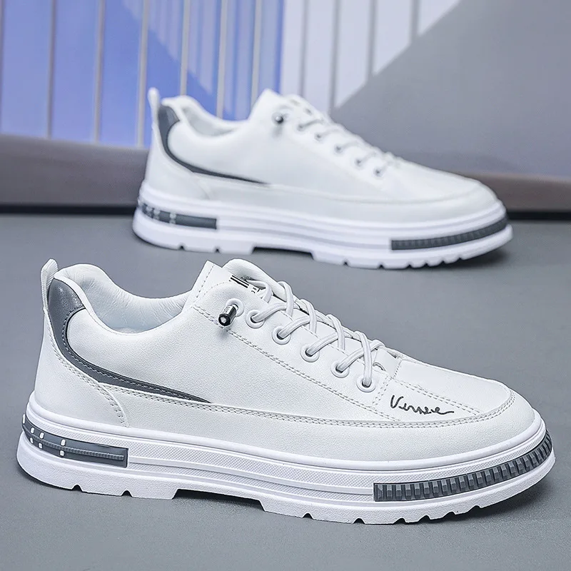 

Мужские повседневные кроссовки, модная весенняя вулканизированная обувь, нескользящая прочная обувь на платформе на шнуровке, удобная мужская обувь высокого качества