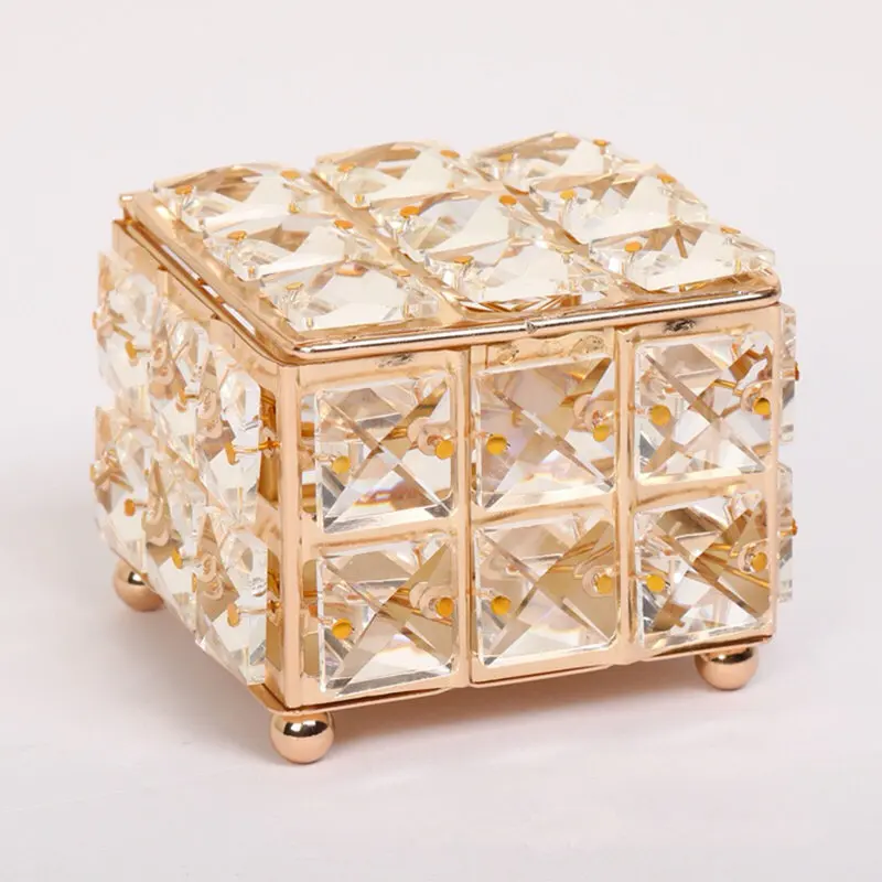 Desktop Storage Box, Flip Cover Jewelry, Stud Earrings, Crystal Glass Rack, Small Candy Box, Small Utensils.