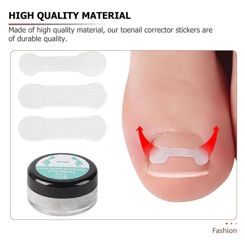 

30 Pcs Orthopedic Stickers Toenail Patch Ingrown Correction Orthopaedic Curved Corrector Tool Pedicure