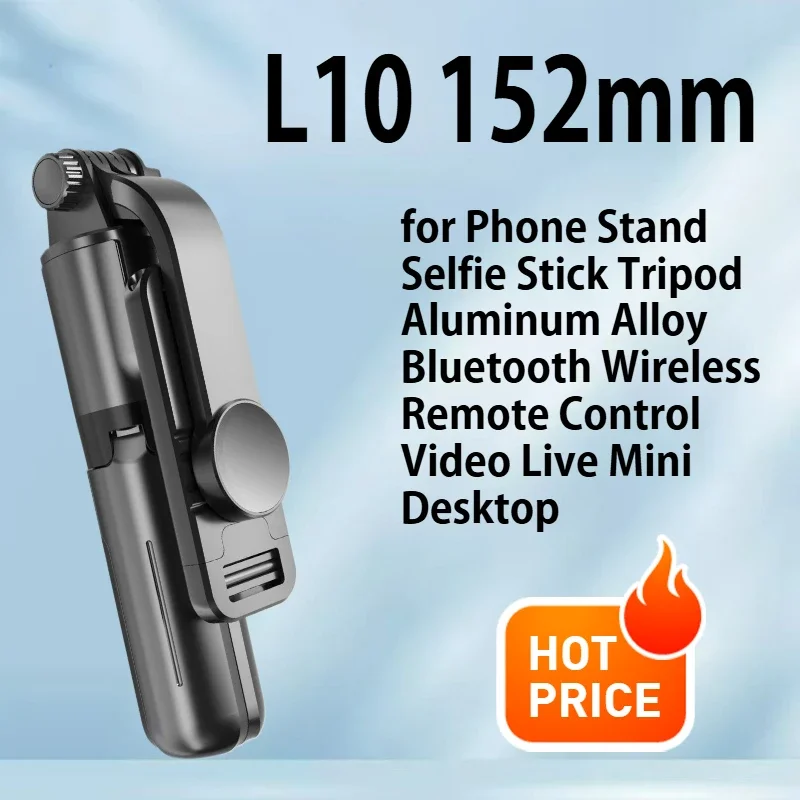 

L10 Phone Stand Selfie Stick Tripod Aluminum Alloy Bluetooth Wireless Remote Control Video Live Mini Desktop