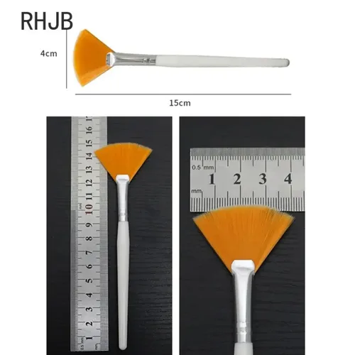 Imagen 2 del producto Juego de brochas para mascarilla Facial DIY, 10/50 Uds., cepillos aplicadores suaves, herramientas de maquillaje, incluye ventilador suave, cepillos faciales, cepillo aplicador de ácido