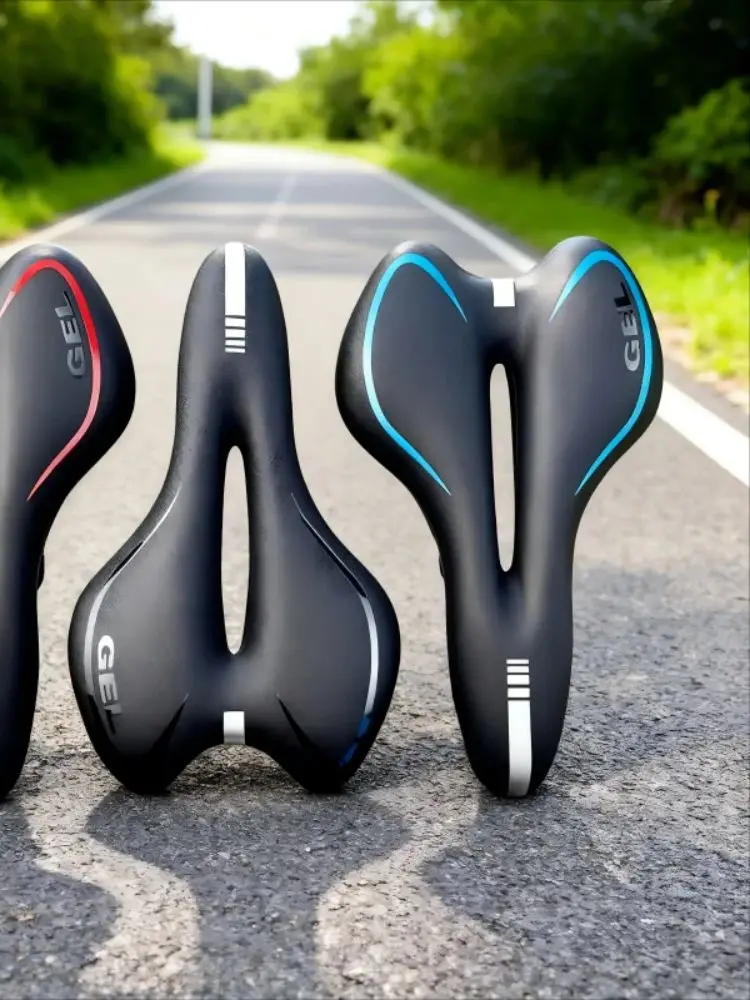 AliExpress NONE Shockproof Comfort PU Leather Bicycle Saddle Sponge-Filled Time Trial Cycling Seat for Enhanced Riding Experience