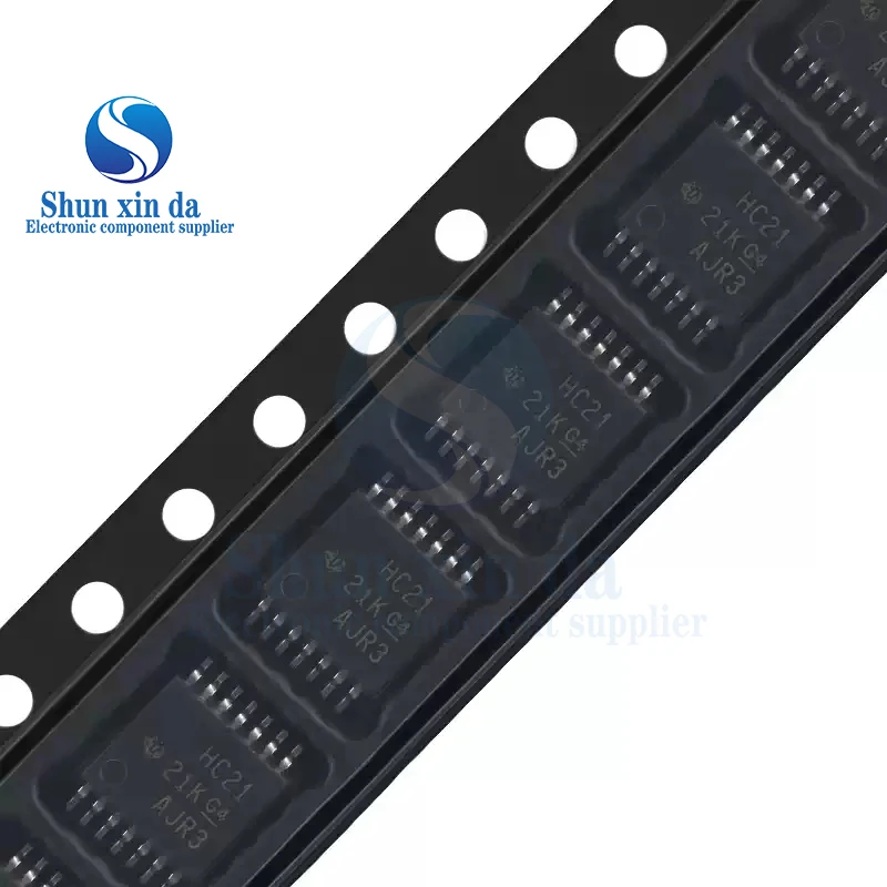 10PCS SN74HC21PWR HC21 TSSOP-14 74HC21PW SN74HC21 SMD Chip Dual 4-Input AND Gates IC