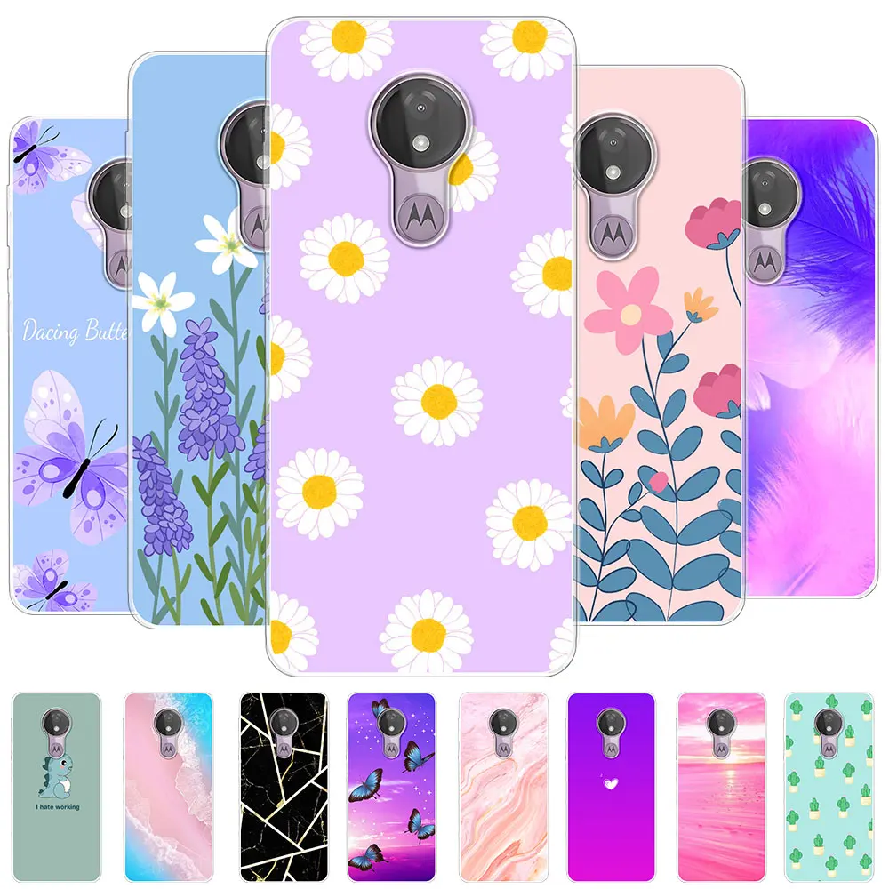 Funda de silicona transparente para Moto G7 Power, protector suave para Moto G6 Play, Funda de teléfono para Motorola Moto G6 Plus