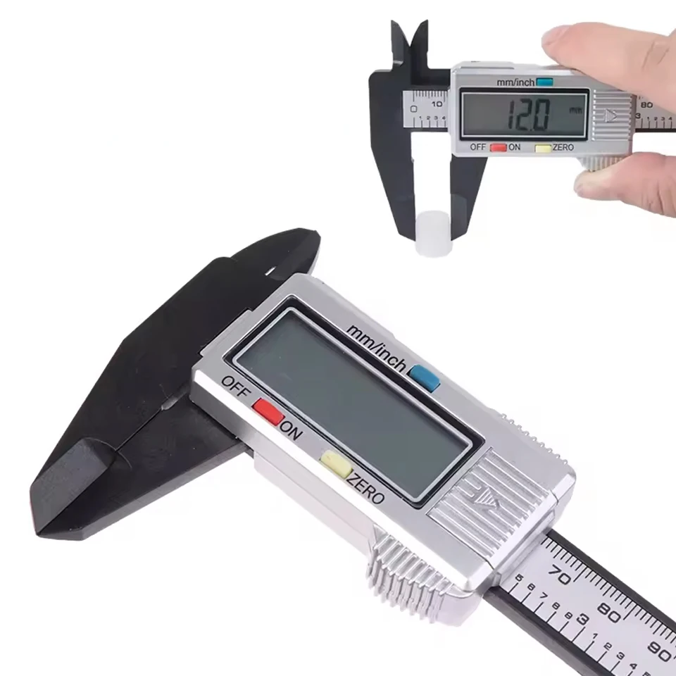 150mm Electronic Digital Caliper Plastic Dial Vernier Caliper Gauge Micrometer Measuring Tool Digital Ruler Measuring Tool