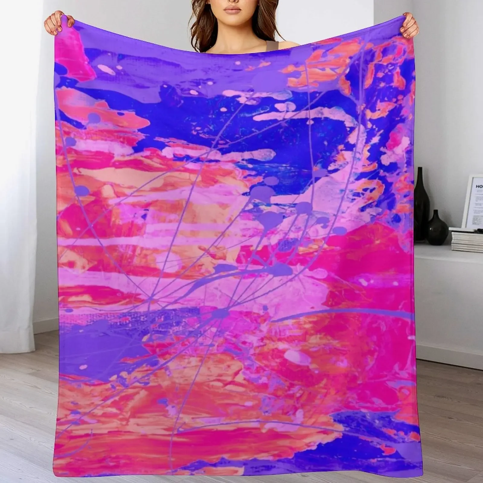 

New abstract-painting IX Throw Blanket Personalized Gift Blankets Sofas Of Decoration Picnic Blankets