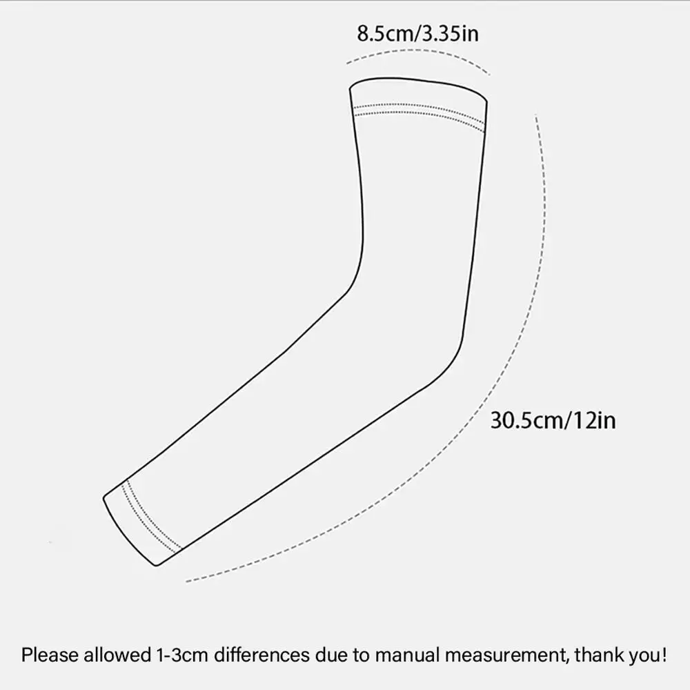 3 Pairs Summer Cooling Arm Sleeves, High Elastic, Breathable & Quick Dry, Ideal for Cycling, Driving and All Outdoor Activities