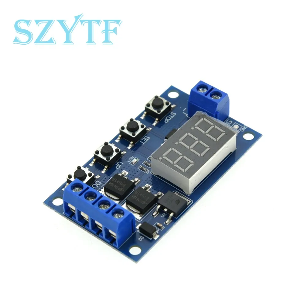 Trigger Cycle Timing Delay Switch Circuit Dual MOS Tube Control Board Instead Of Relay Module