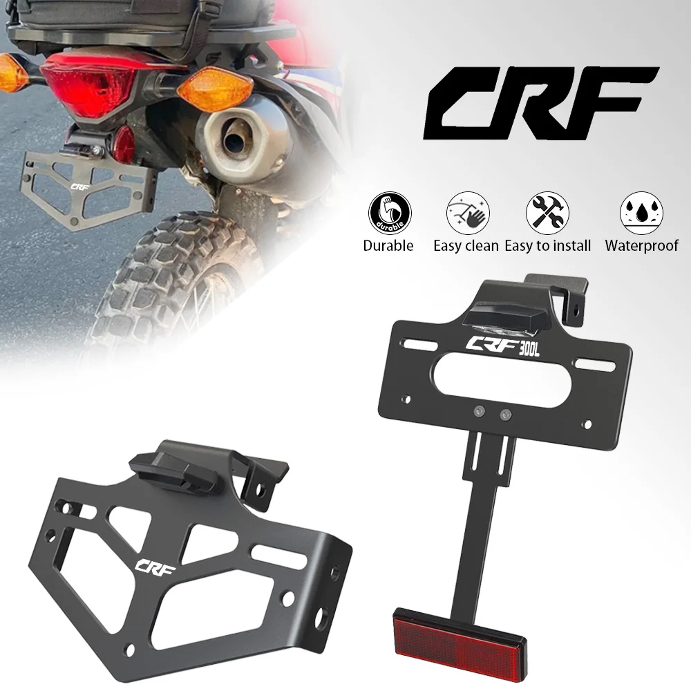 

CRF300L 2023 License Plate Holder Fender Eliminator Registration Bracket FOR HONDA CRF300L/CRF300L ABS/CRF300L RALLY 2021-2024