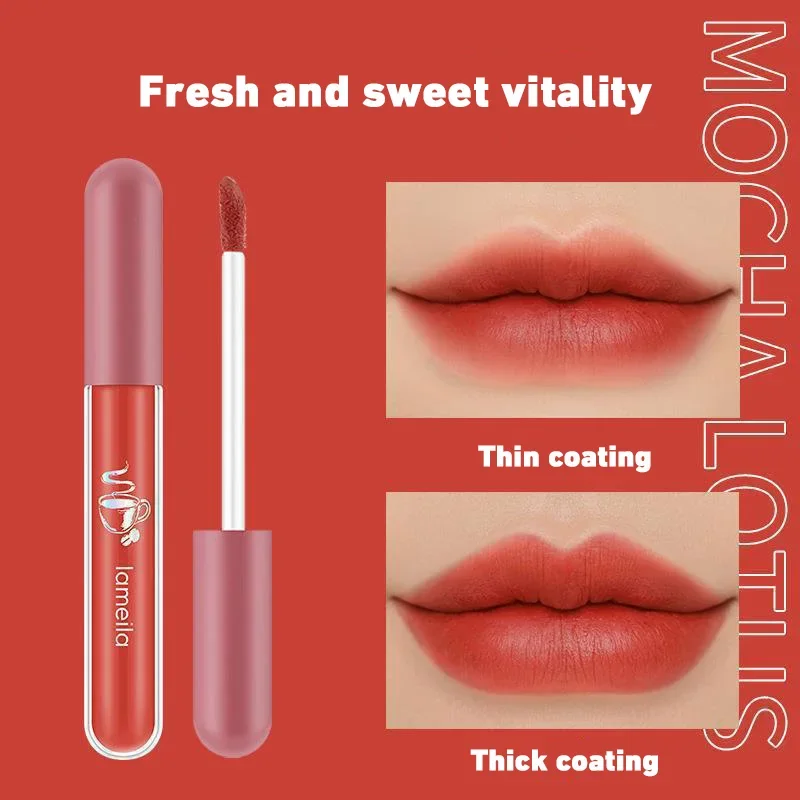 Sdotter 6 Colors Matte Lipgloss Liquid Lipstick Makeup Lip Color Batom Long Lasting Sexy Red Pink Nude Lip Gloss Bulk Waterproof