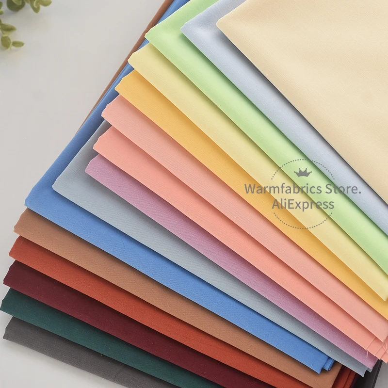 

50cm/pcs Washed Cotton Twill Fabric Fabric by the Yard Plain Cotton Fabric for Shirt