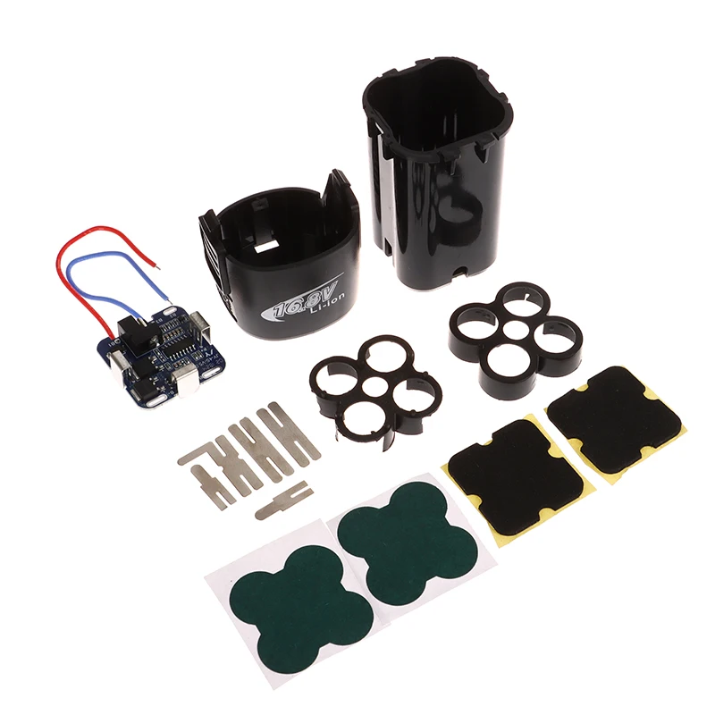 

1Set 4S BMS 18650 Lithium Battery Storage Box 16.8V BMS PCBA For Electric Tool With Holder Nickel Capacity Label Without Battery