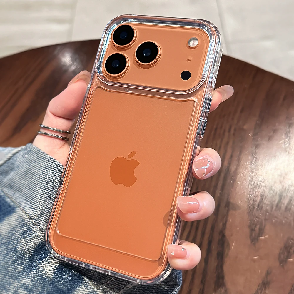 Luxuriöse Transparente Handyhülle für iPhone 18 17 16 15 14 13 12 11 Pro Max Air Plus Stoßfester Bumper Klare Acryl-Schutzhülle – Detail 10