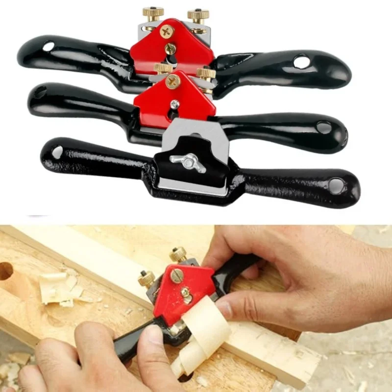 Pá de porca ajustável para barbear com fundo plano, plaina manual para carpintaria de 9/10 polegadas, adequada para artesanato em madeira e madeira