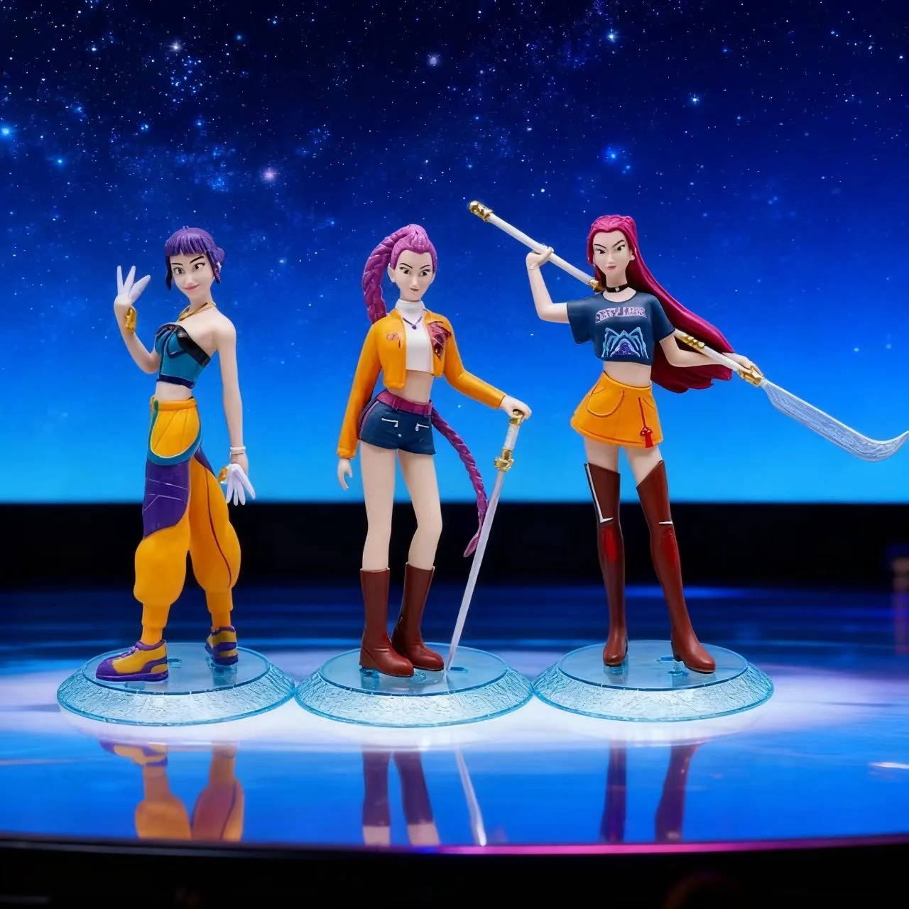 3 teile/satz K-pop Dämon Jäger Anime Figur Spielzeug 16 cm Rumi Mira Zoey Sussy Figur Puppe Fans Weihnachten geschenk