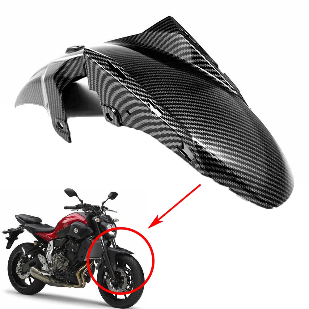 

For YAMAHA MT-07 FZ-07 2014-2017 Front Tire Cover Fender Splash Guard Mudguard MT07 FZ07 Hydro Dipped Carbon Fiber Finish