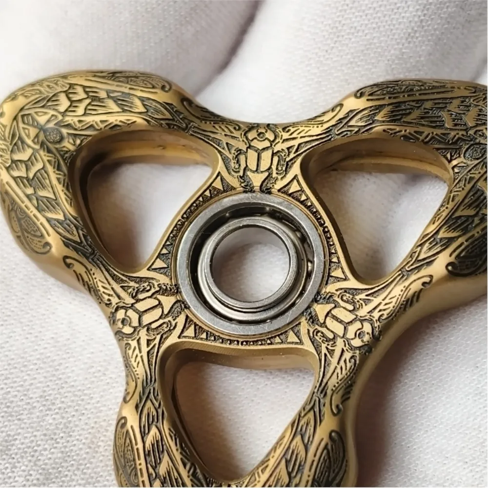 Tg edc apophis fidget spinner brinquedos para adultos fidget spinners três folhas spinner ansiedade alívio gadgets