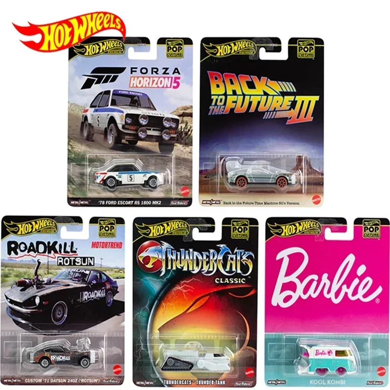 Mattel Hot Wheels Premium Car Pop Culture Boy Toy 1/64 Diecast Back To The Future Forza Horizon Ford Datsun Barbie KOOL Kombi