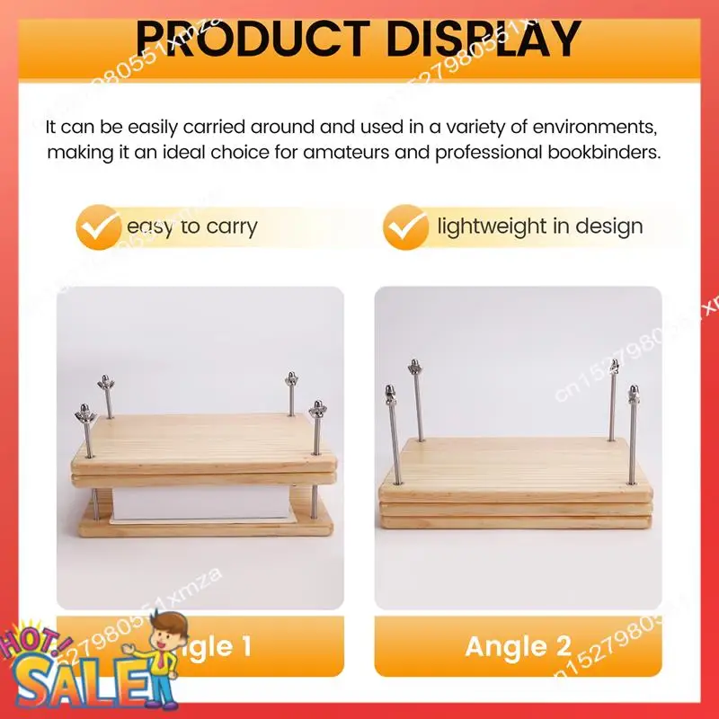 

ABCL деревянный книжный пресс, инструмент для переплета, многоцелевой книжный пресс, зажим для книг, домашний старинный зажим для ремонта книг, три слоя