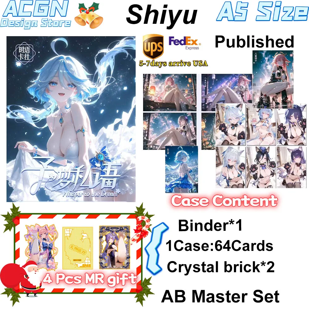 

2025 новейшая оптовая продажа, размер А5, карта Шию, общество Yumeng Whispers Yumeng, художественная доска, торговля Sasuke CCG TCG, подарок