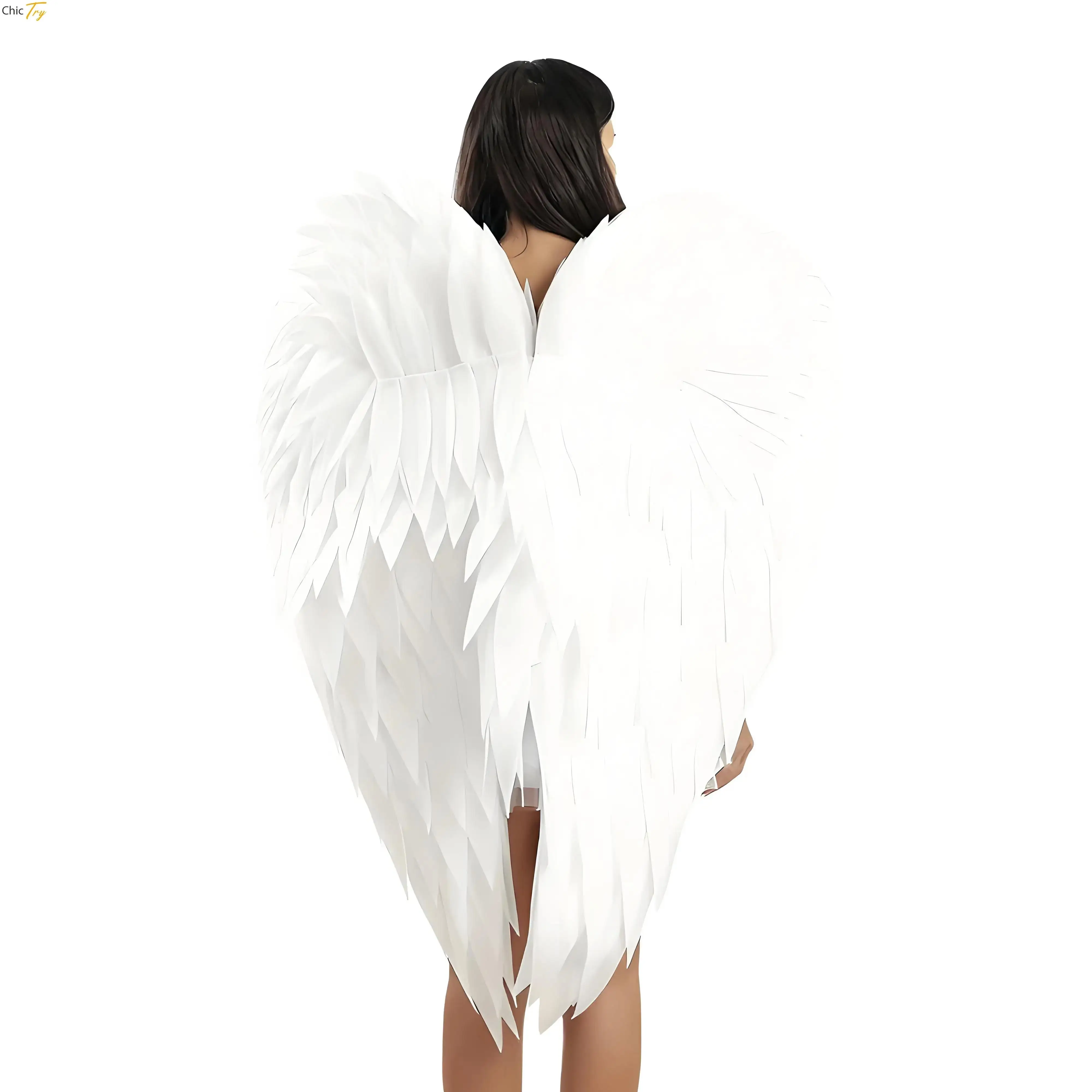 

Angel Wings Simulated Feather Angel Wings Halloween Carnival Parties Cosplay Performance Photography for Adults Princes Costume