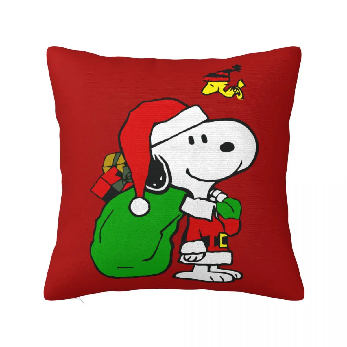 الفول السوداني سنوبي وودستوك عيد الميلاد المخدة قماش مطبوع غطاء الوسادة هدية كيس وسادة غطاء غرفة نوم دروبشيبينغ 40X40cm