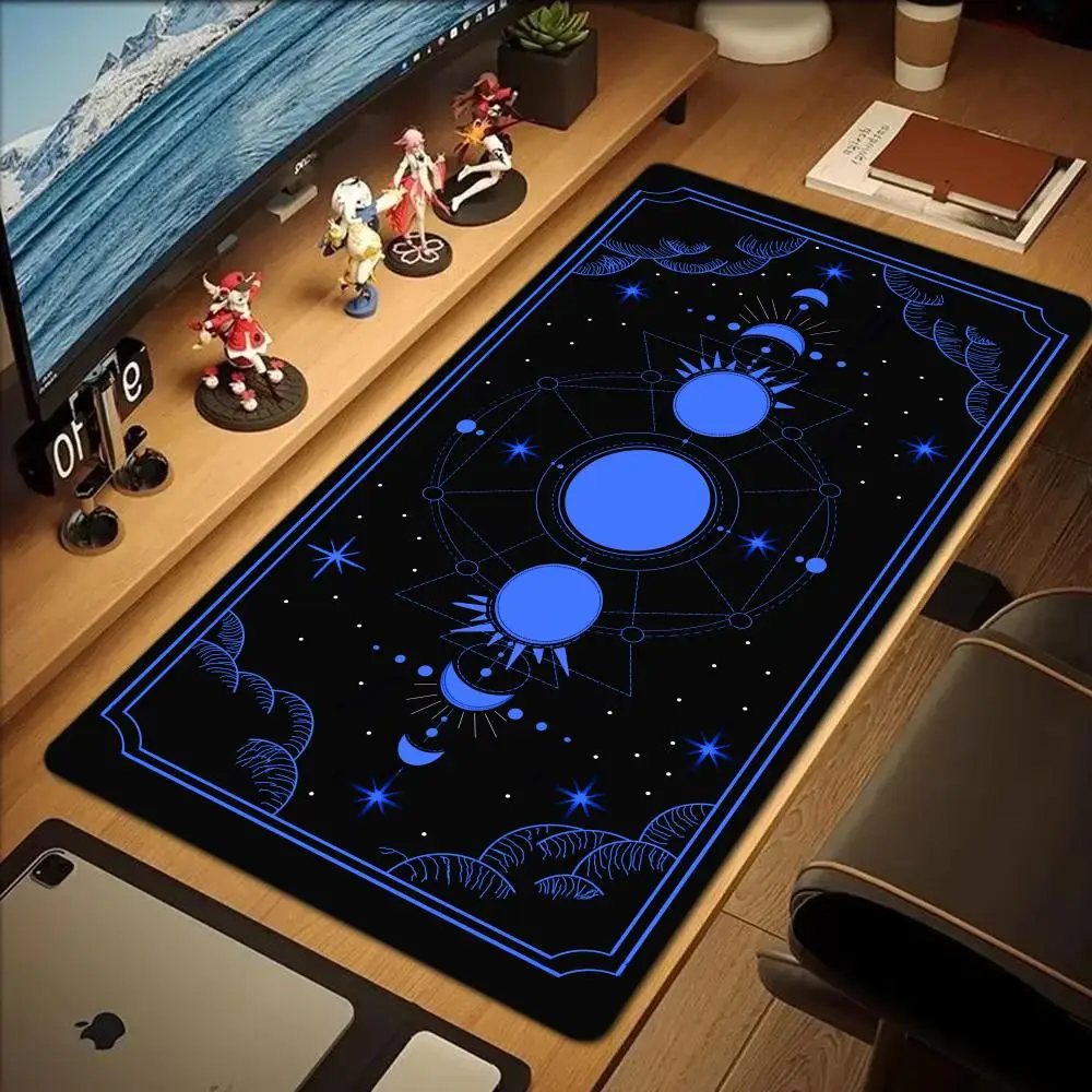 

Коврик для мыши Star Moon Card, большие коврики для компьютерного офиса, игрового стола, XXL, резиновые противоскользящие коврики для игровой клавиатуры, длинные настольные коврики
