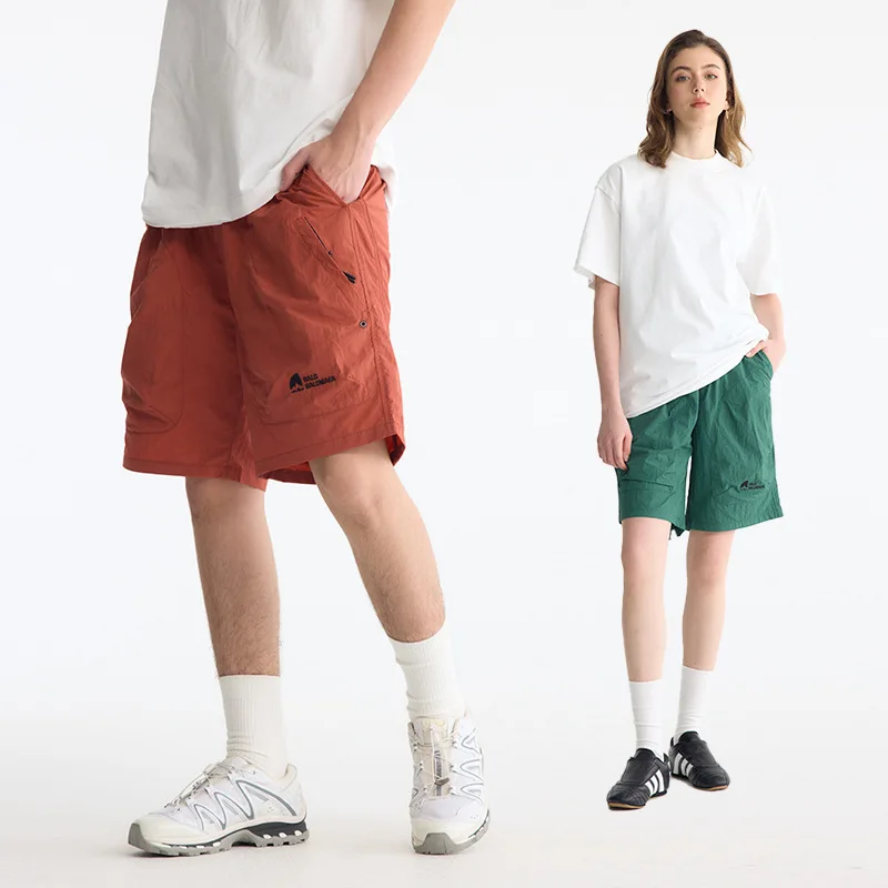 Весна-лето, новая рабочая одежда в американском стиле, дышащие быстросохнущие спортивные шорты на шнуровке, свободные шорты унисекс с пятью точками и принтом Z9TK