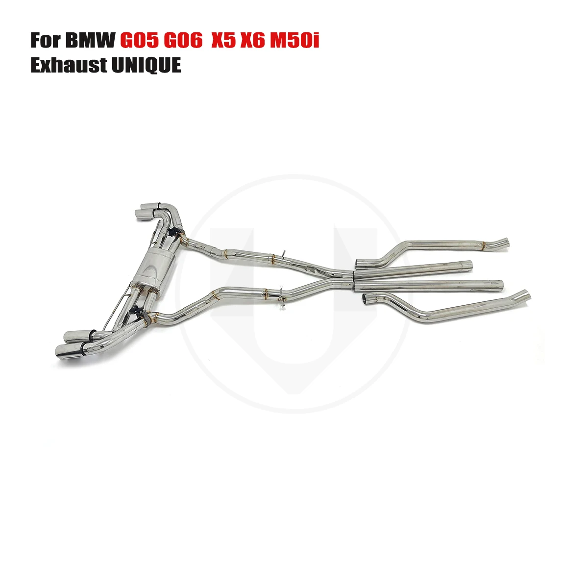 

UNIQUE For 2019-2023 BMW G05 G06 X5 X6 M50i v8 4.4T performance valve exhaust system ss304 exhaust muffler