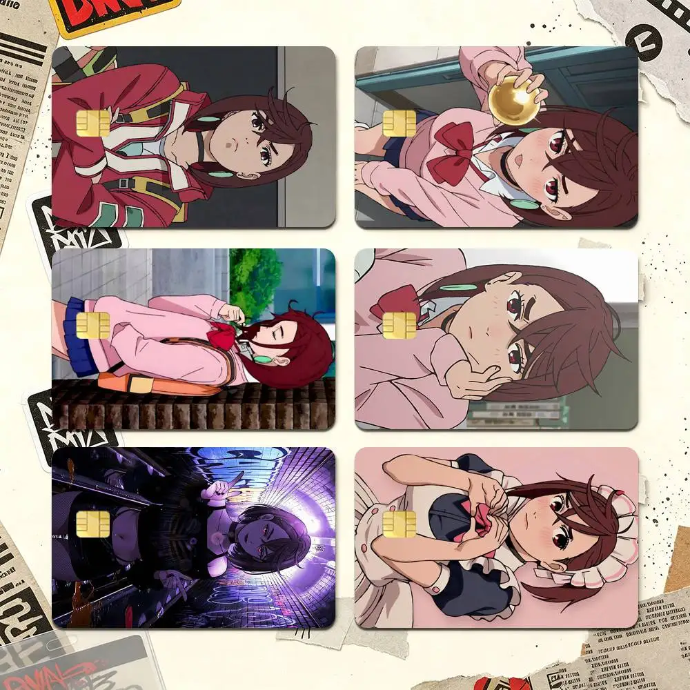 Momo Ayase D-Dandadans Credit Card HD Stickers Premium matte film effectively prevents fingerprints and daily abrasion.