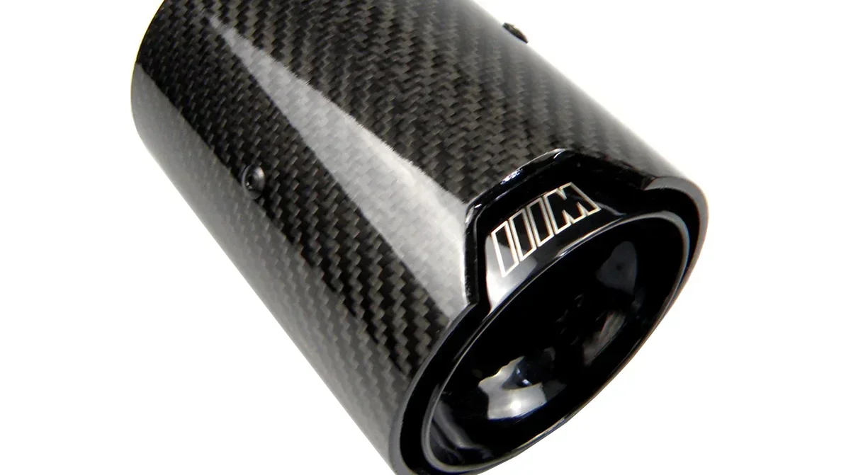 Black Coated Carbon Fiber Exhaust Tip Muffler For BMW M Performance exhaust pipe M2 F87 M3 F80 M4 F82 F83 M5 F10 M6 F12 F13