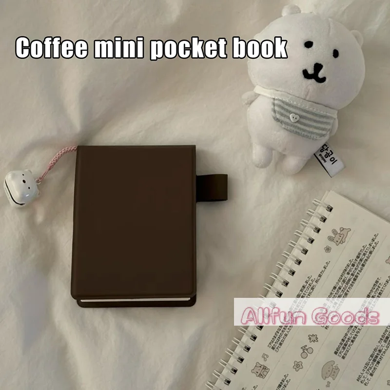[TG835]Brown Pocket Book Japanese Style Ins Niche Simple Portable Mini Notebook Diary