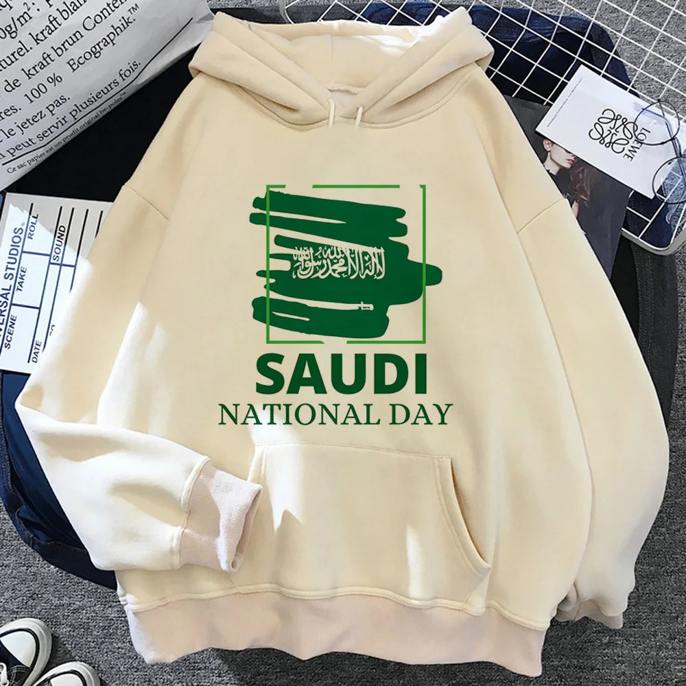 Saudi National Day hoodie harajuku casual wear designer athleisure graphic female sweatshirts hoddie Y2K winter