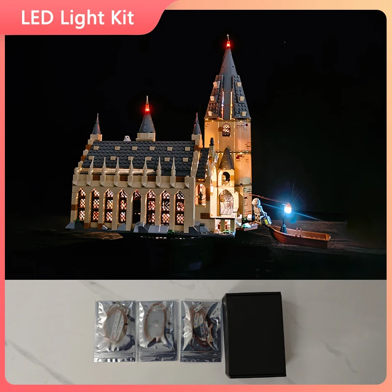 

LED Light Set For 75954 Hogwarts Great Hall compatible 69503 (Only LED Light, NOT Include The Model Bricks)