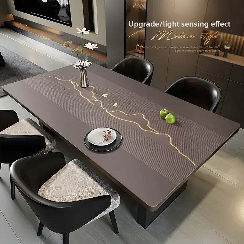 Leather Waterproof Oil Proof Table Cloth Anti-Scalding Table Cover Home Dining Tablecloth Dinner Table Decor Kitchen Accessories