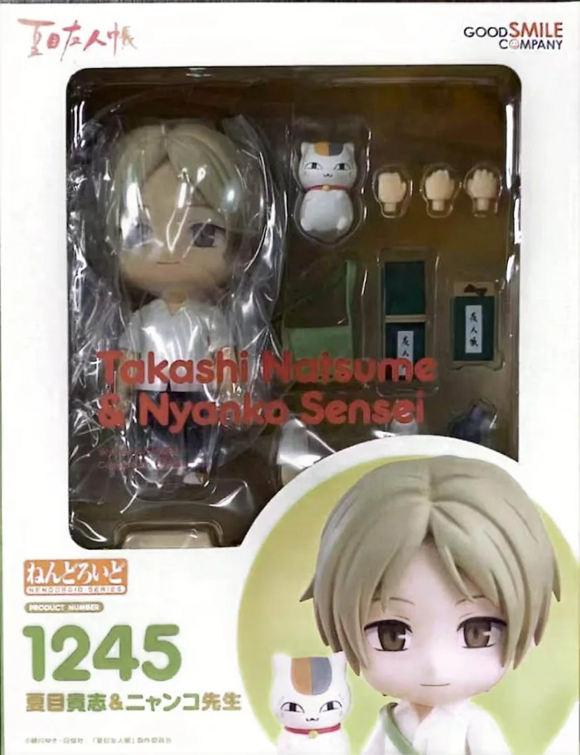 GOOD SMILE Nendoroid Natsume Takashi & Cat Teacher Action Figures Natsume's Book of Friends Movable Collectible Figure Toy