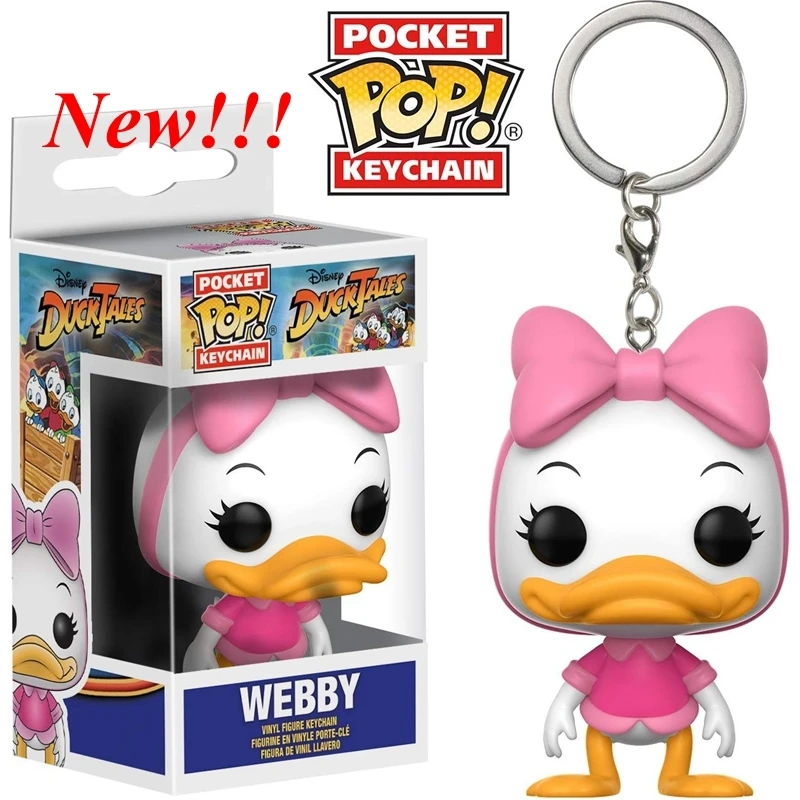 3 Styles Newest Funko Keychains Pocket Kingdom Hearts Donald DuckTales Scrooge McDuck Webby Action Figure Toys Gifts - view 5