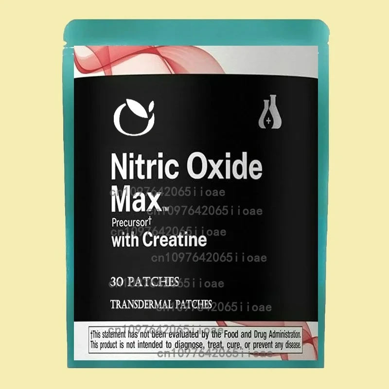 30 cerotti Patch transdermici booster all'ossido nitrico, formula ad alte prestazioni per resistenza e resistenza