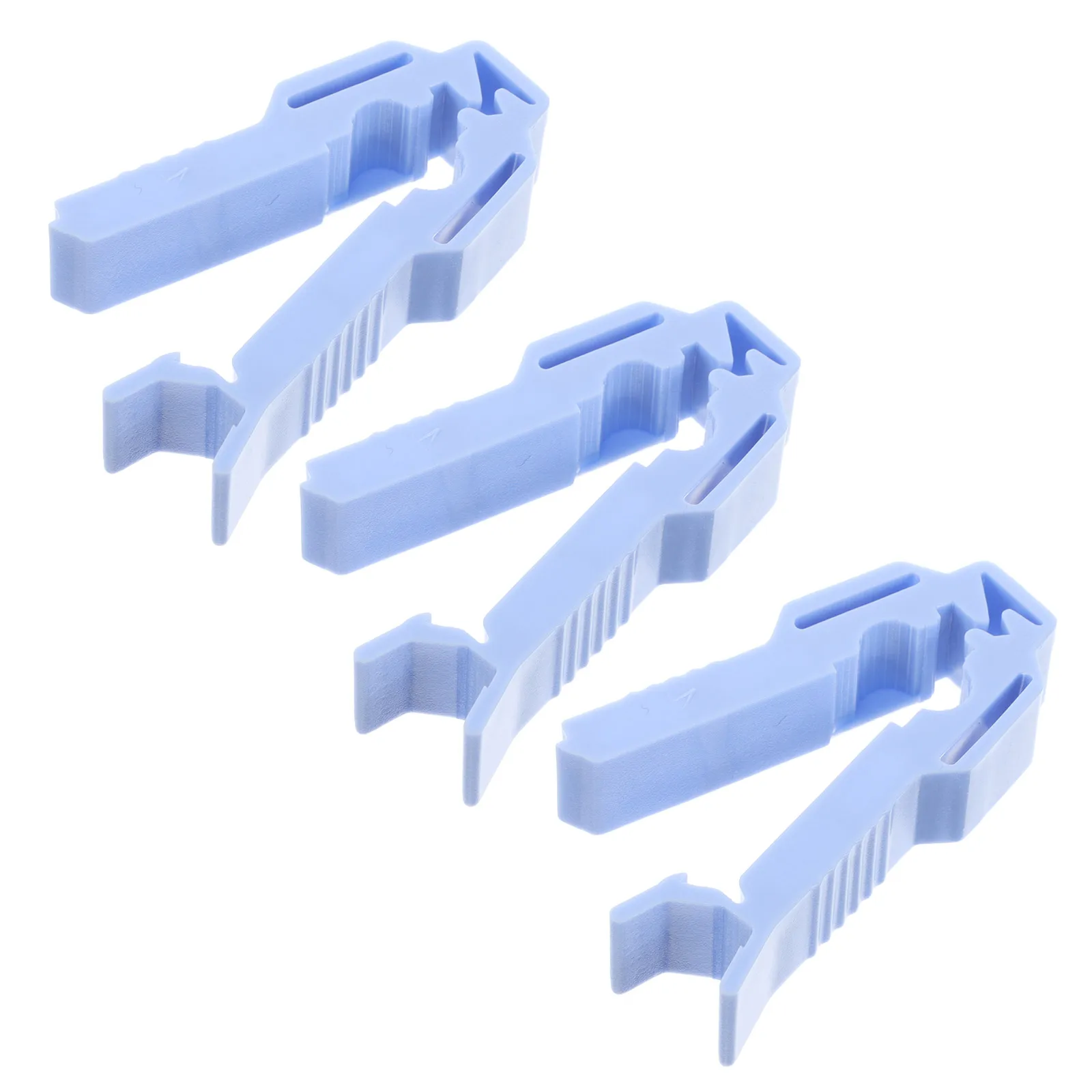 

3pcs Medical Tubing Clamps Blue Liquid Clips Durable Secure Fastening Science Lab Essentials
