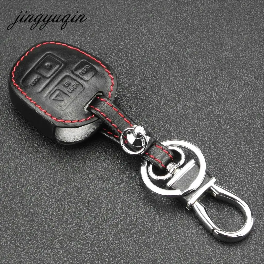 jingyuqin Leather KeyChain Car Key Case Cover For Toyota Tarago RAV4 Corolla Camry Celica Avalon for Lexus RX300 ES300