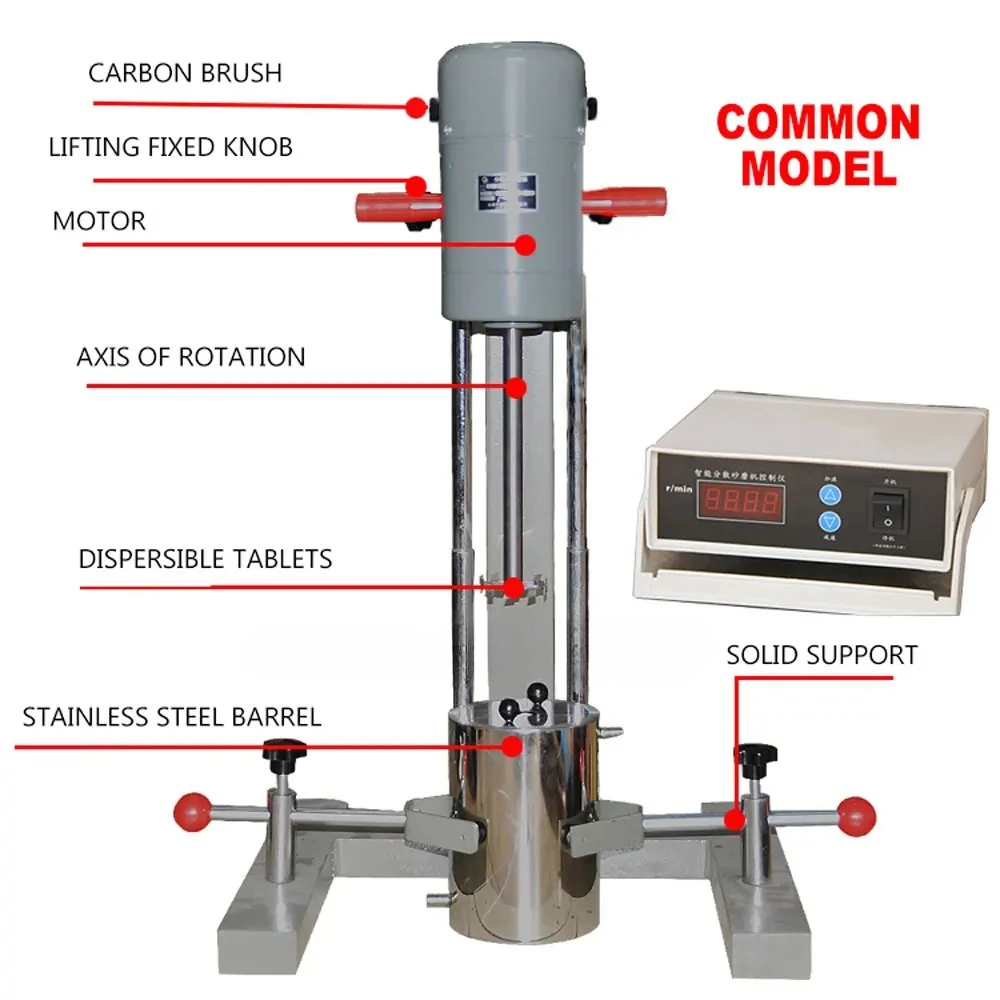 750W 8KG Lab Stirring Machine Multi-purpose Disperser Digital Display Timing Automatic Lifting High-Speed Frequency Conversion