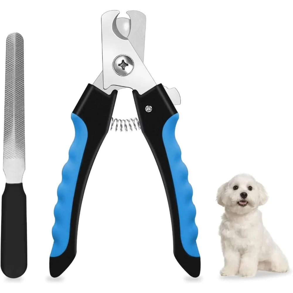 Stainless Steel  Multifunctional Pet Nail Clippers with Sickle Large Dog Nail Clippers Nail Clippers Teddy Cat Grooming Scissors