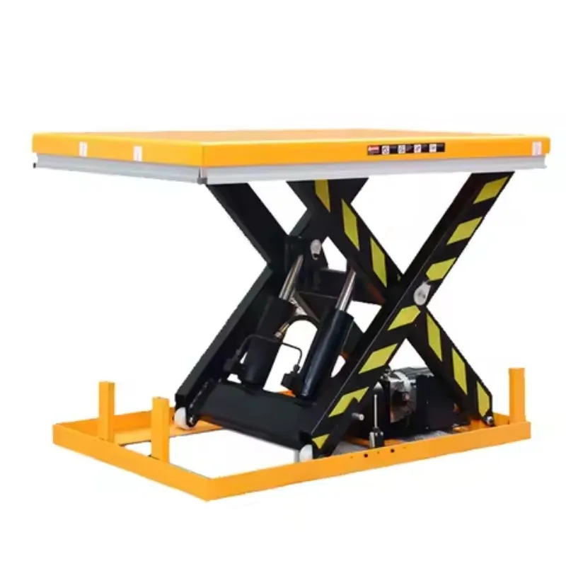

Electric Hydraulic Scissor Lift Table 1000kg 2000kg 4000kg Load Capacity Stationary Design For Warehouse Workshop