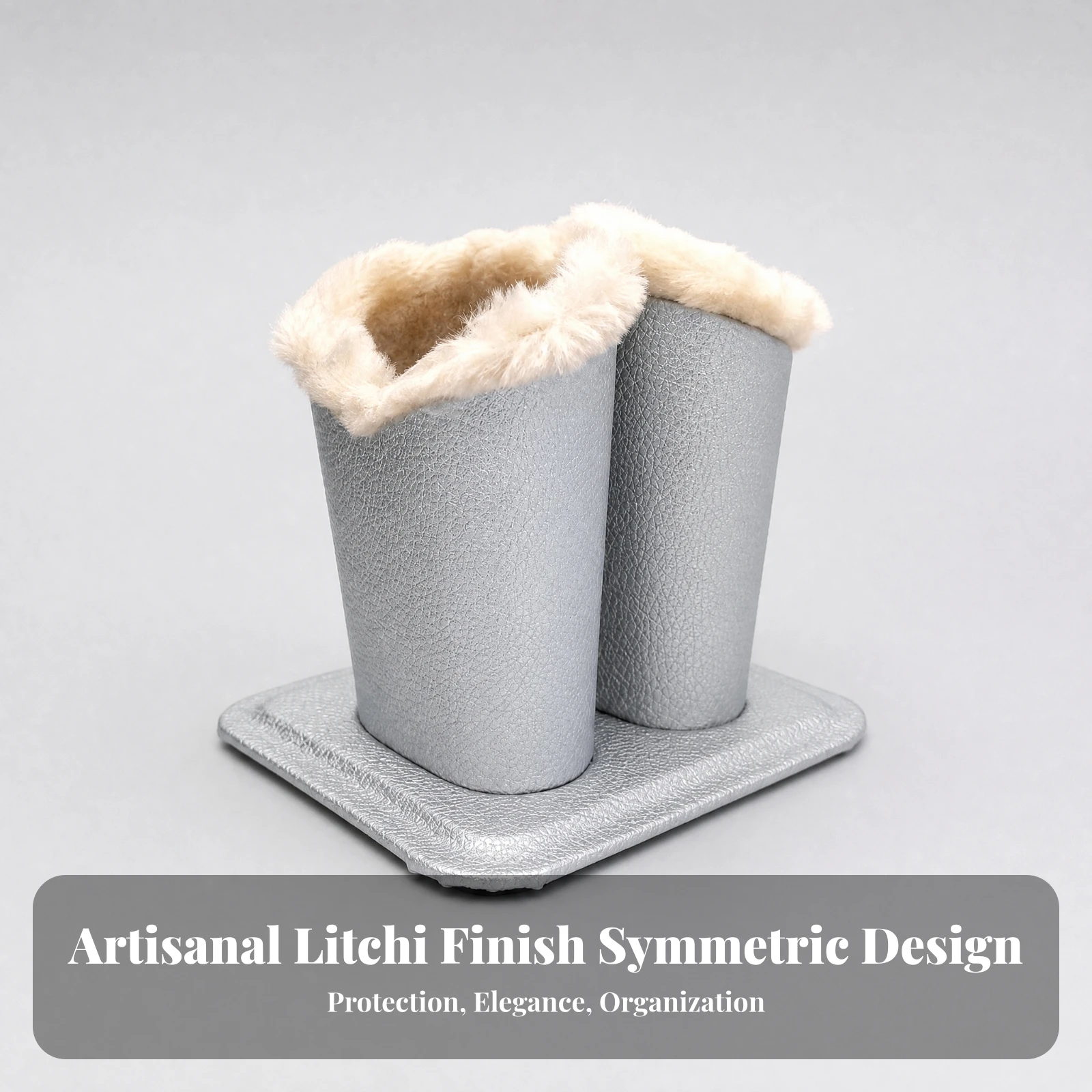Upright Desk Organizer with Cylindrical Receptacles Compact Multifunctional Eyeglass and Pen Holder Eyeglass Display Rack Stable