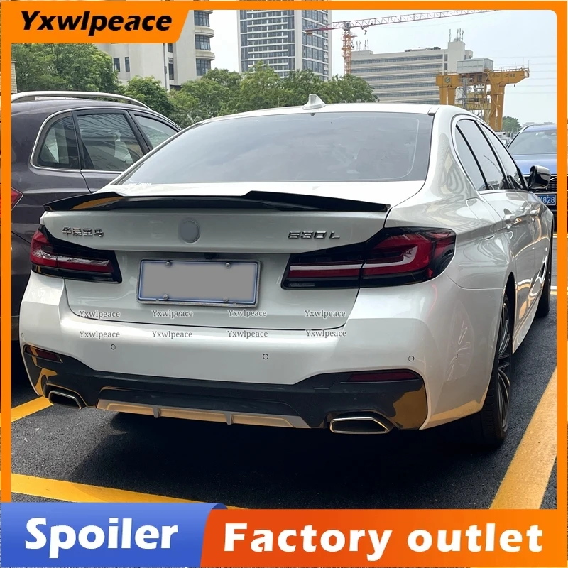 

For BMW 5 Series G30 2018 2019 2020 2021 2022 M4 Style ABS Plastic Rear Trunk Lip Spoiler Wing Body Kit Accessories