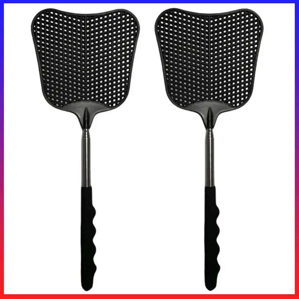 2Pcs Telescopic Fly Swatters with Anti-Slip Handle Retractable Fly Swatter  Control Flyswatter for Indoor Outdoor