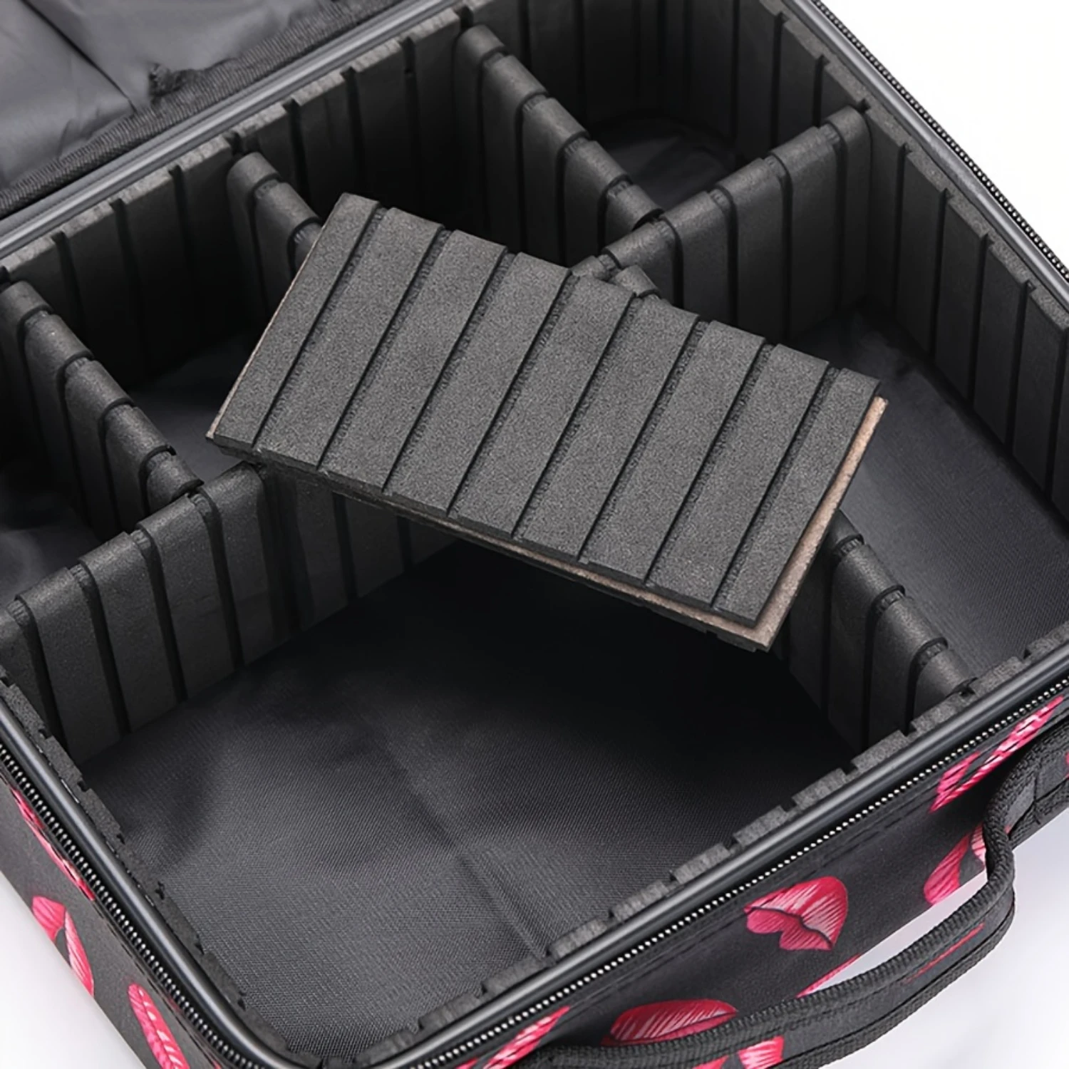 Fashion Lip Print Makeup Bag, Portable Cosmetic Pouch for Travel Organizing